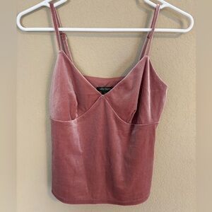 Wild Fable Velvet Pink Tank Top